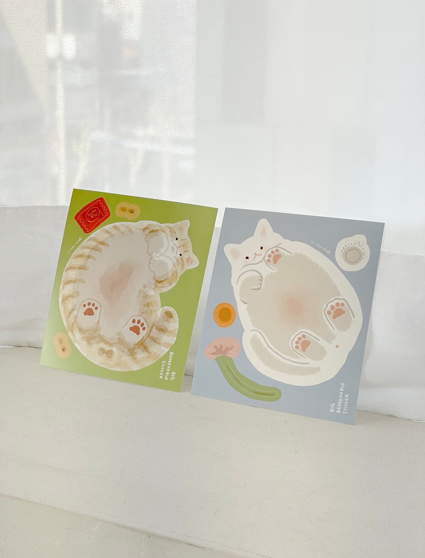 Gros Sticker Repositionnable chat joueur