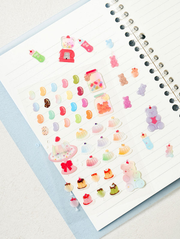 Planche de Stickers Jelly Bear