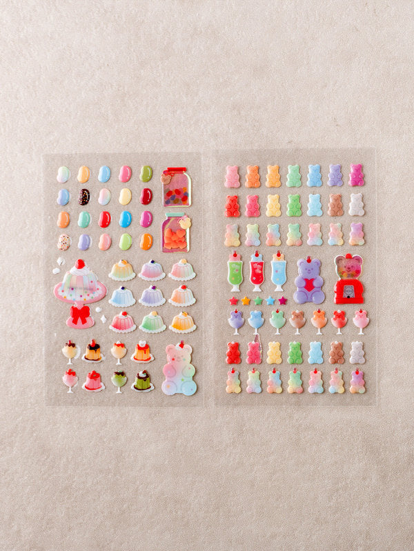 Planche de Stickers Jelly Bear