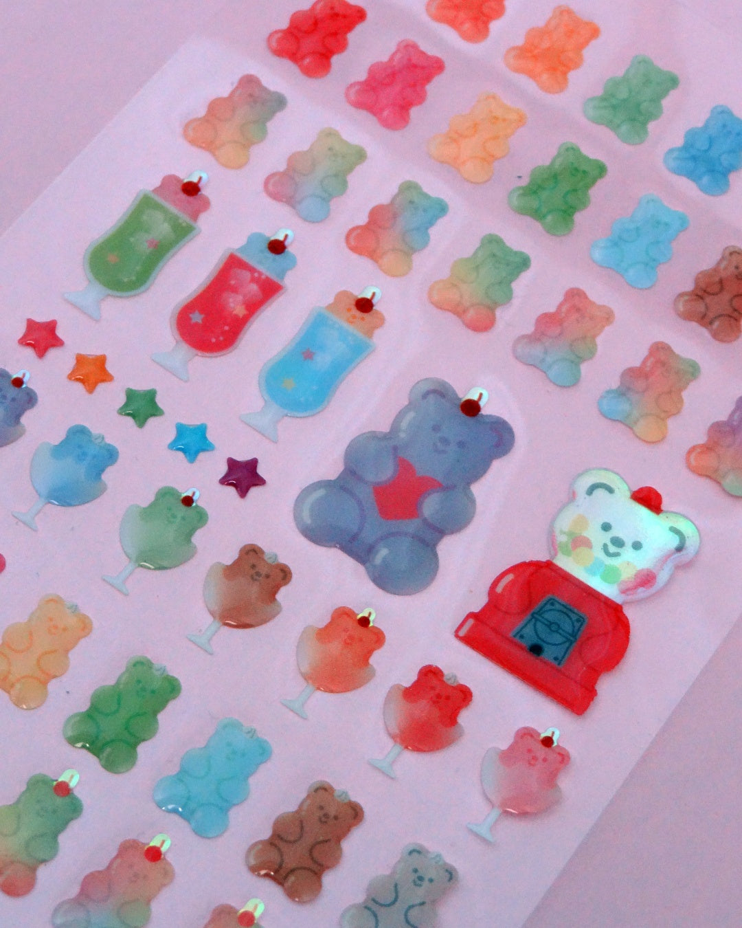 Planche de Stickers Jelly Bear