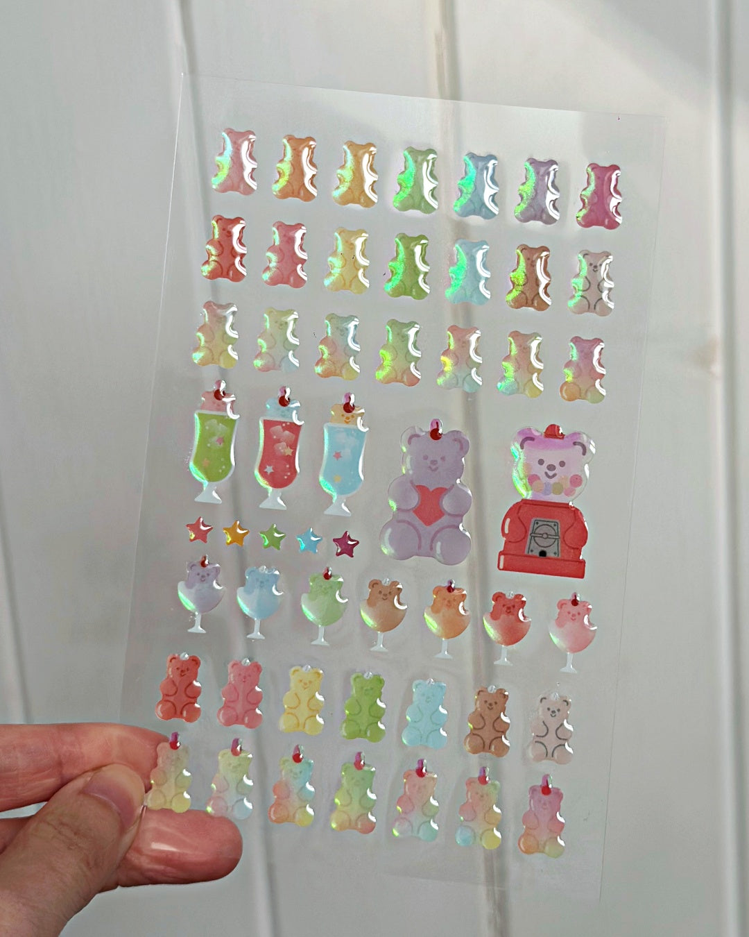 Planche de Stickers Jelly Bear