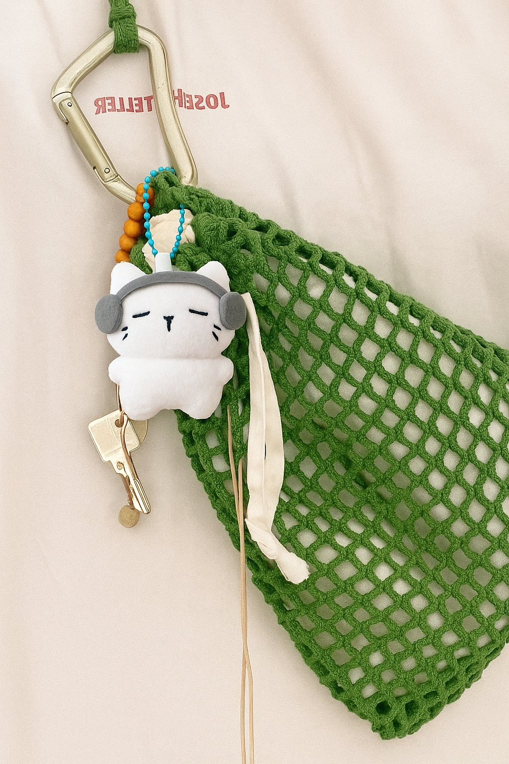 Porte-clés Headphones Cat