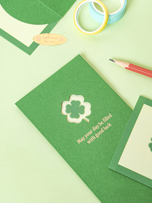 Set de correspondance vert Good Luck