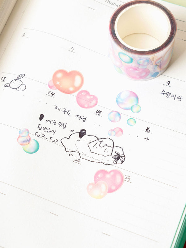 Heart Bubble Masking Tape