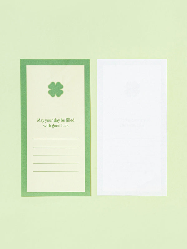 Set de correspondance vert Good Luck