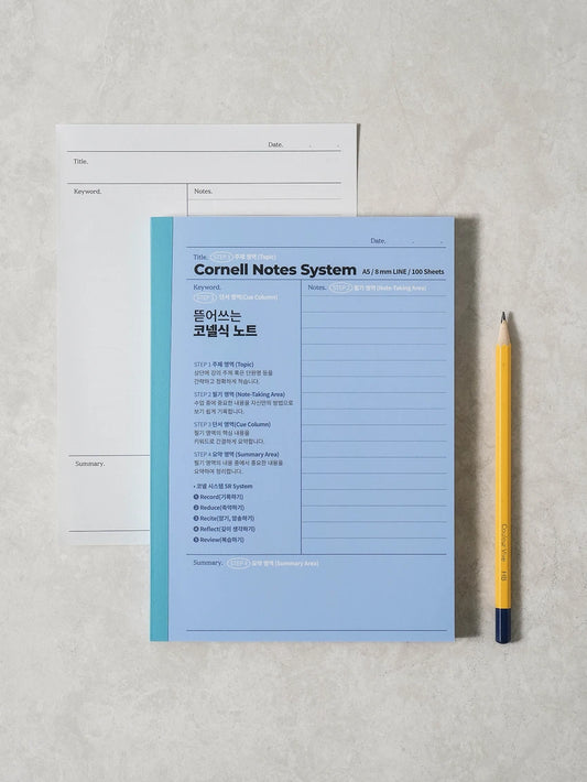 Carnet Cornell A5 à feuilles détachables
