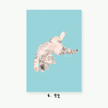 Cartes postales illustrées Chats (22 types)