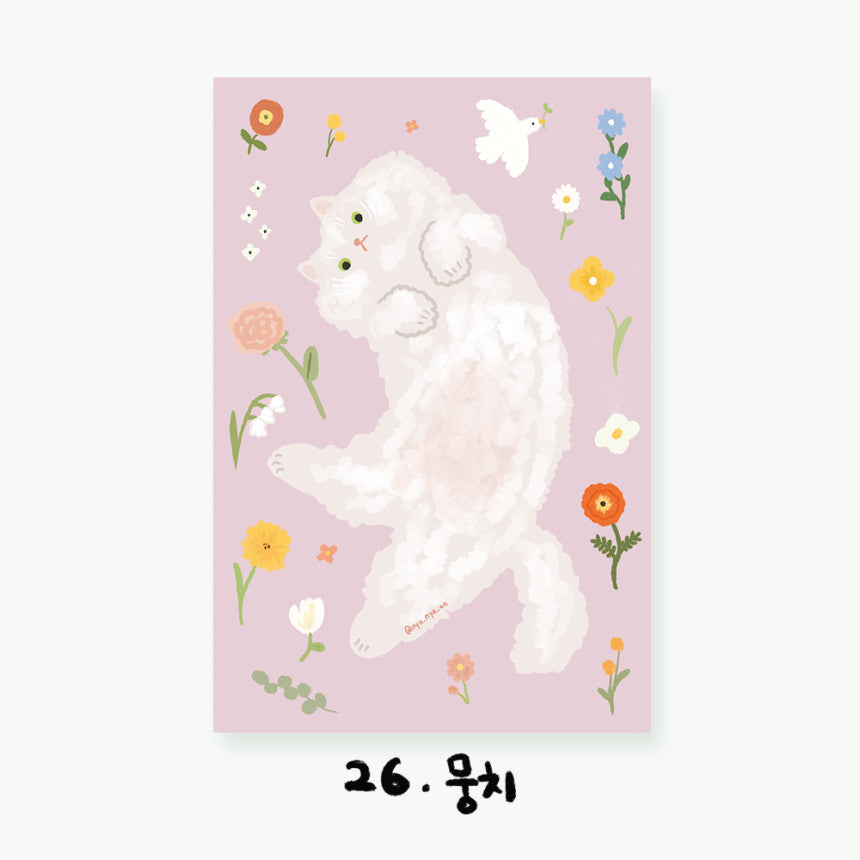 Cartes postales illustrées Chats (22 types)