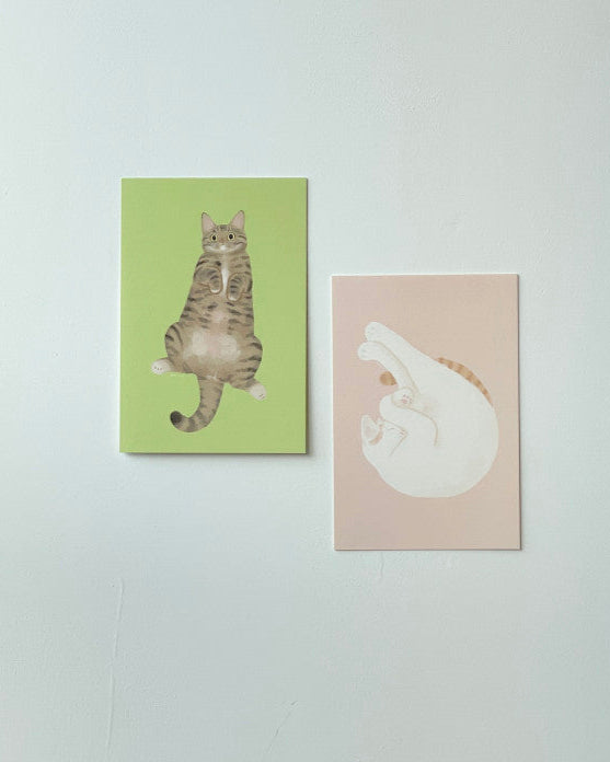 Cartes postales illustrées Chats (22 types)