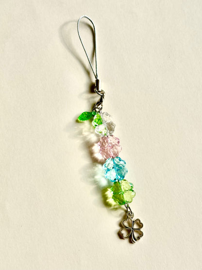 Charm de sac Trèfles pastel