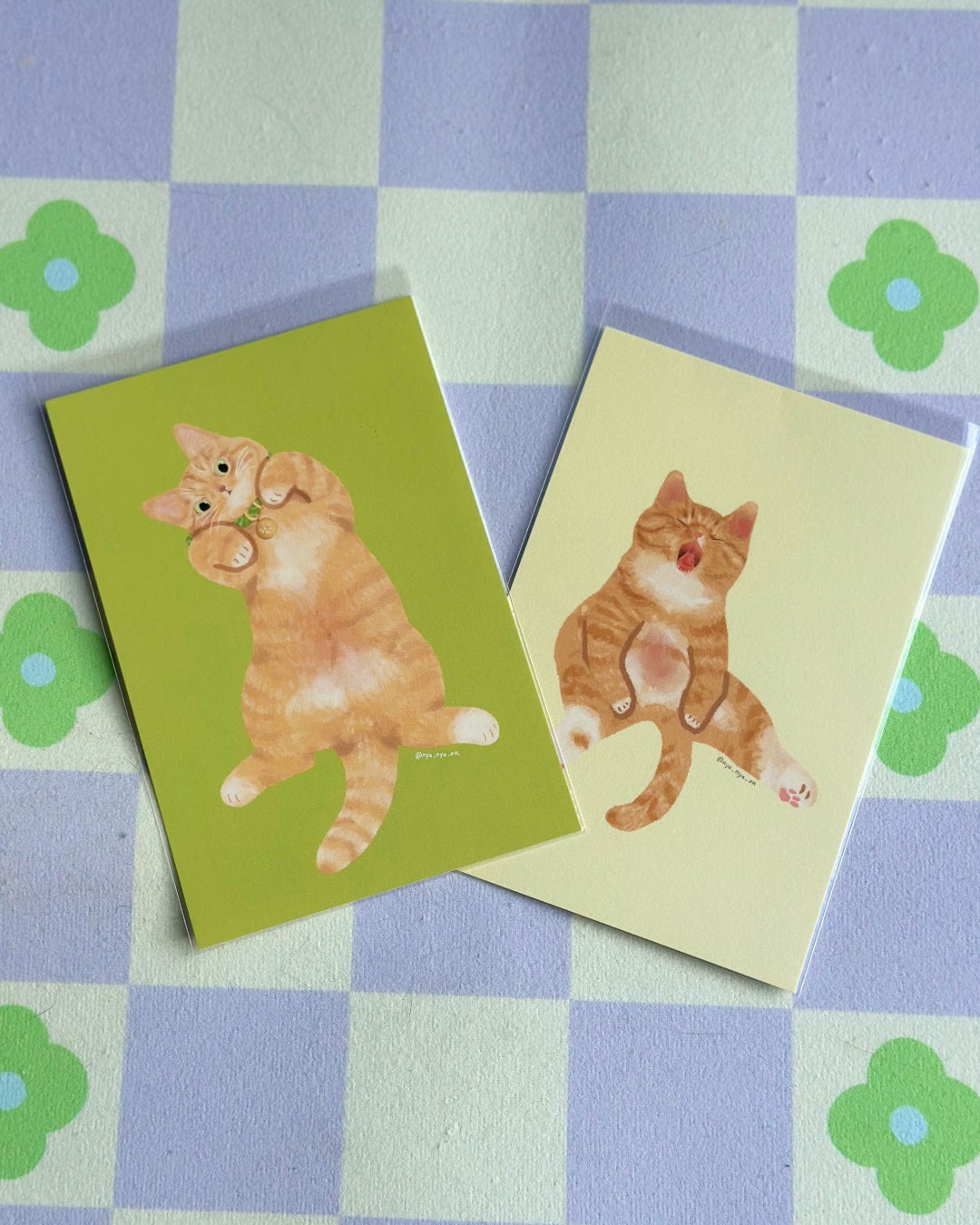 Cartes postales illustrées Chats (22 types)
